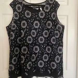 $15 or 2/$20 Isaac Mizrahi Live Extended Shoulder Lace Tunic 3X